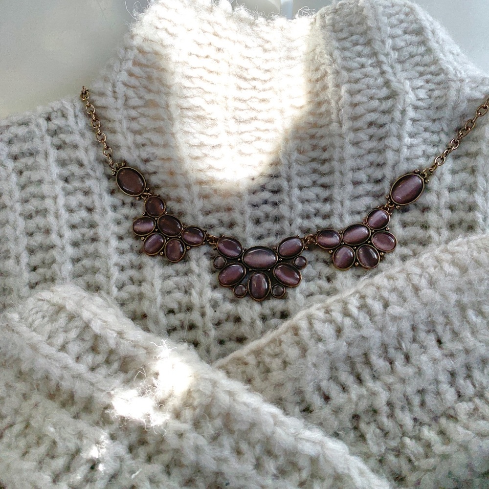 Purple Gem Necklace